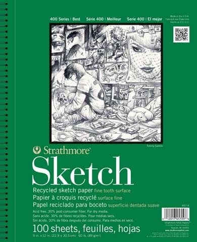 RECYCLED SKETCH PAD 14X17