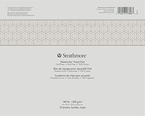 STRATH WATERCOLOR TRAVEL PAD 8X10