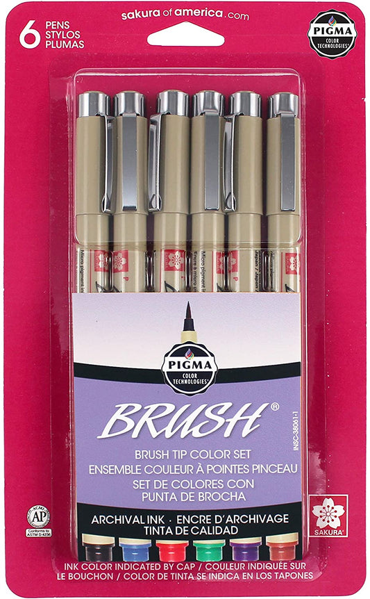 PIGMA BRUSH SET 6PC