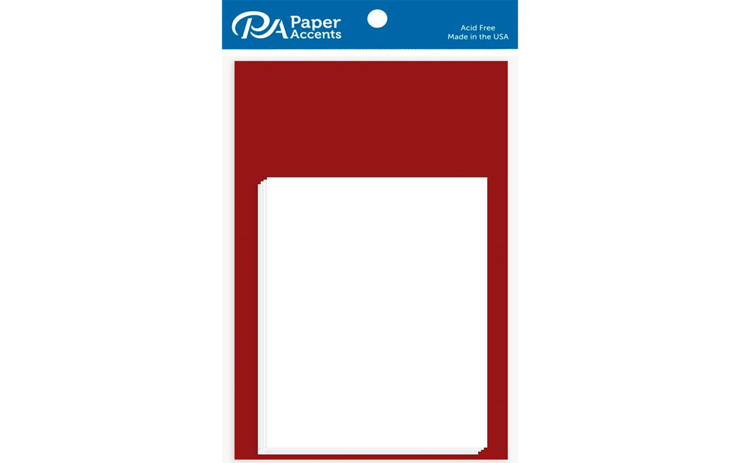 PA CARDS DARK RED W/ ENVELOPES 10 PC