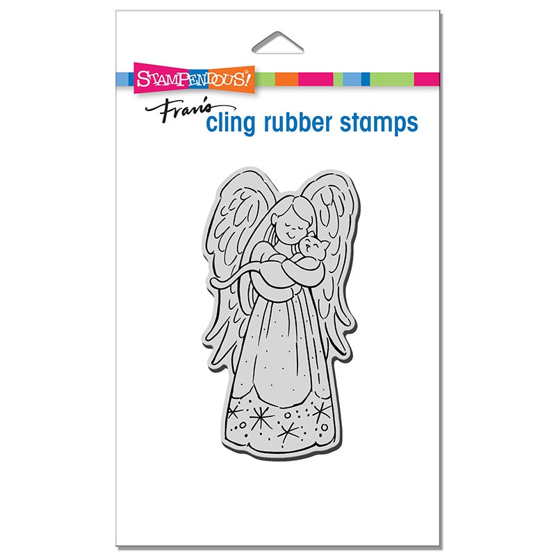 STA CLING PURRFECT ANGEL STAMP