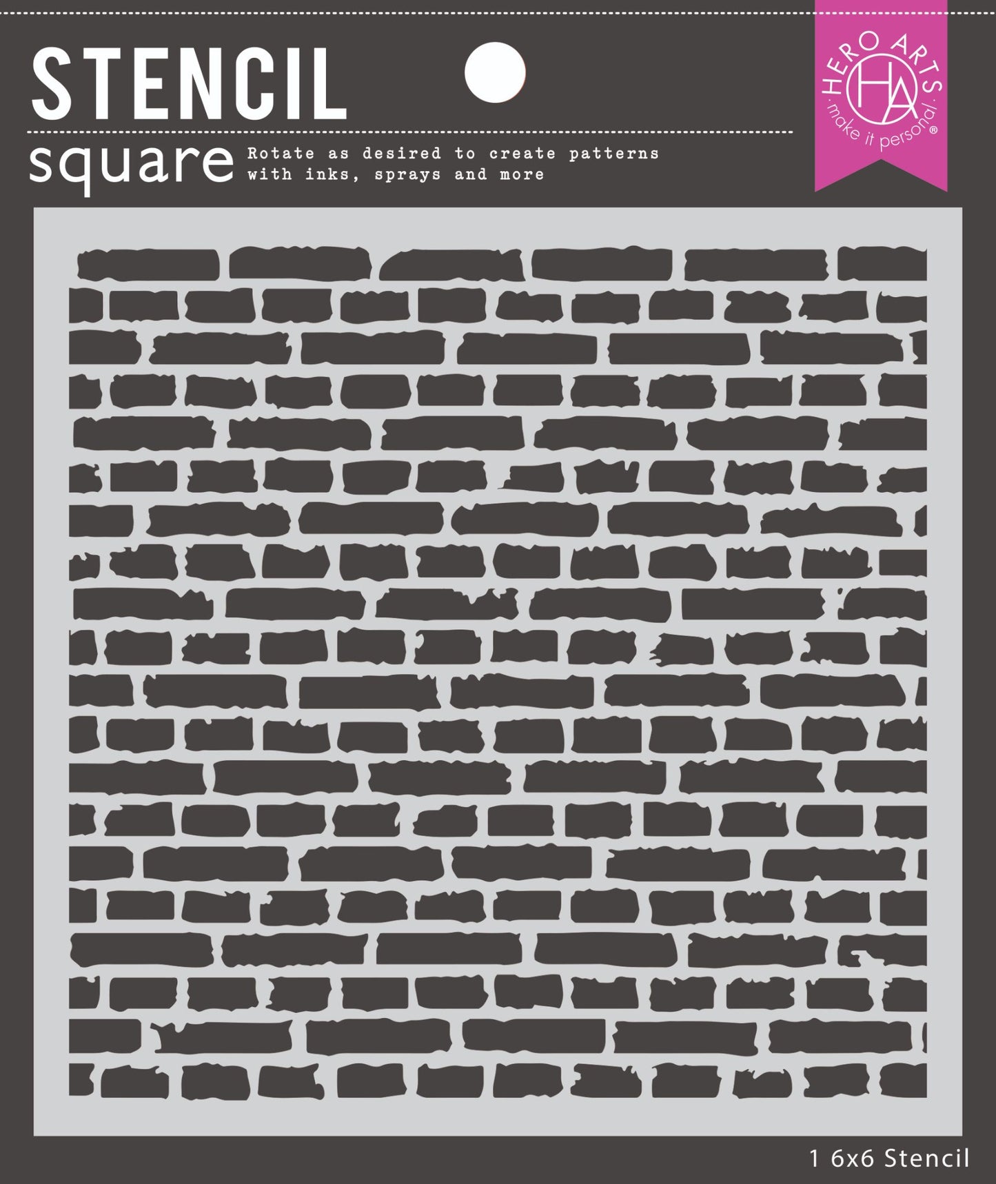 H A BRICK WALL STENCIL