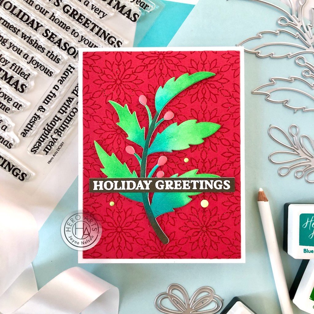 H A HOLLY BERRIES STAMP & CUT XL