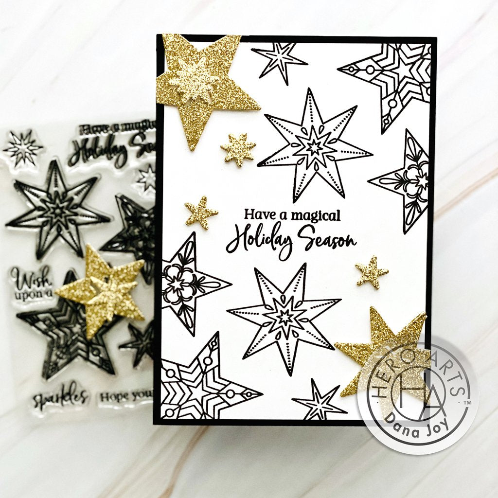H A HOLIDAY SPARKLES CLEAR STAMP & DIE BUNDLE