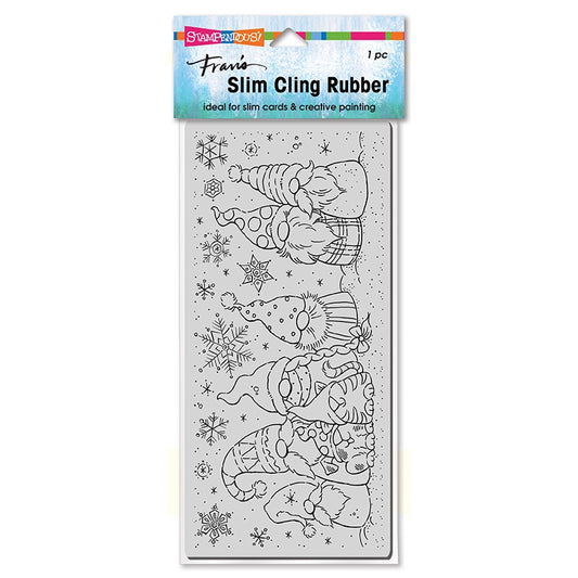 STA CLING SLIM WINTER GNOMES STAMP