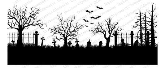 IO GRAVEYARD SCENE SLIM CLING STAMP