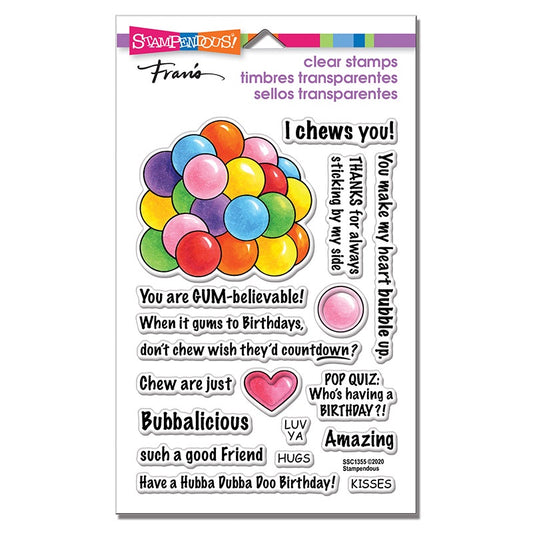 STA CLEAR GUMBALL GREETINGS STAMP SET