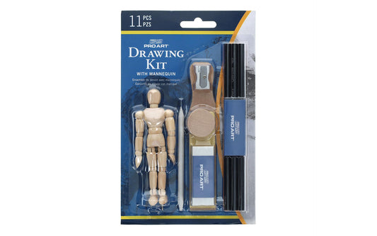 PRO DRAWING KIT W/ MANNEQUIN 11PC
