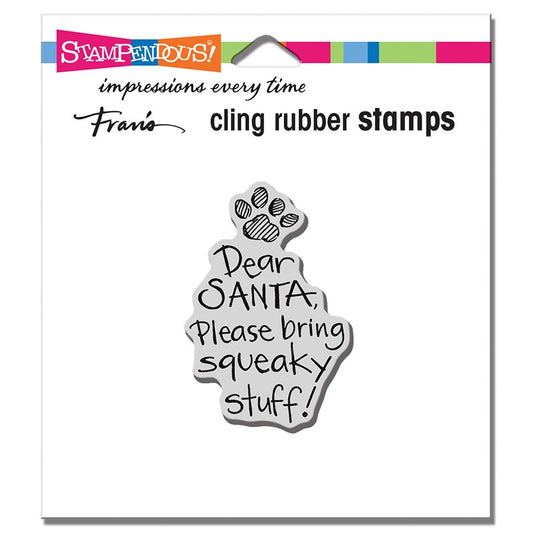 STA CLING SQUEAKY STUFF STAMP