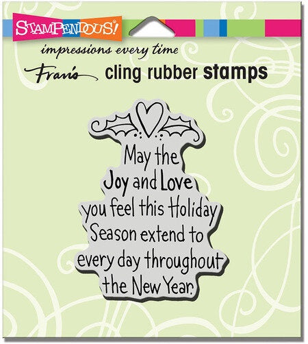 STA CLING JOY AND LOVE STAMP