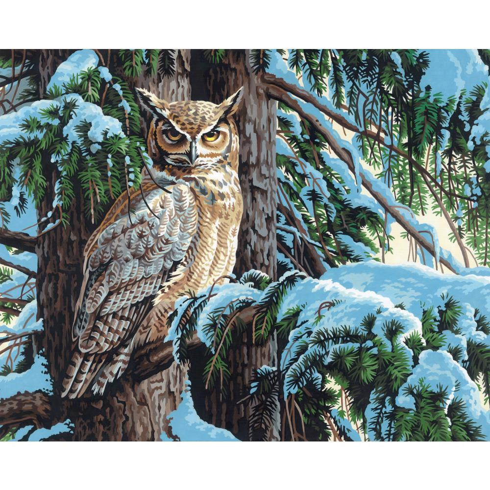 PAINTWORKS GREAT HORNED OWL 20X16