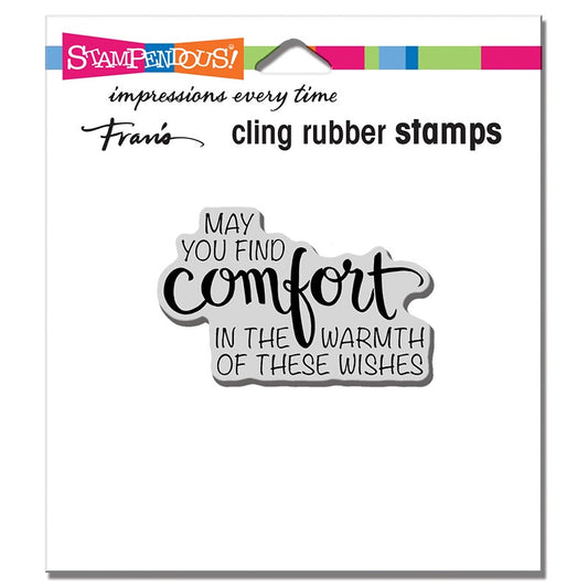 STA CLING COMFORT WISHES STAMP
