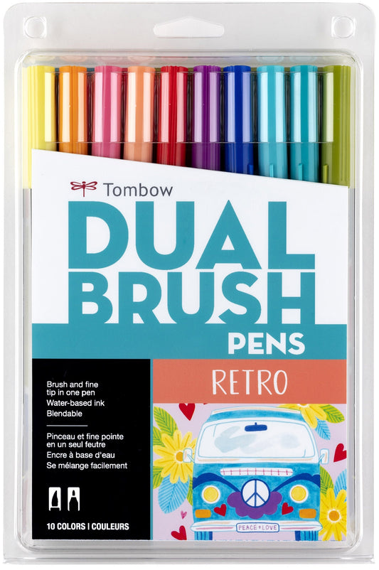 TOMBOW DUAL BRUSH PEN SET RETRO