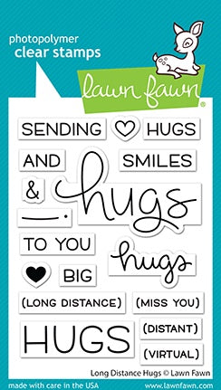 LF CLEAR LONG DISTANCE HUGS STAMP SET