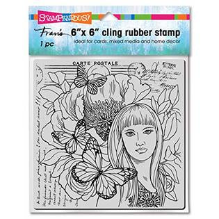 STA CLING BUTTERFLY BEAUTY 6X6 STAMP