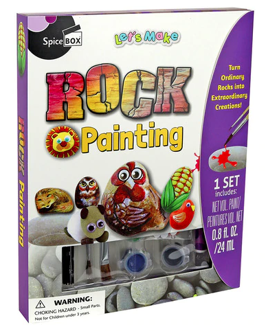 SPICE BOX ROCK PAINTING