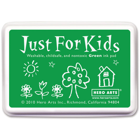 H A JUST FOR KIDS INK PAD WASHABLE GREEN