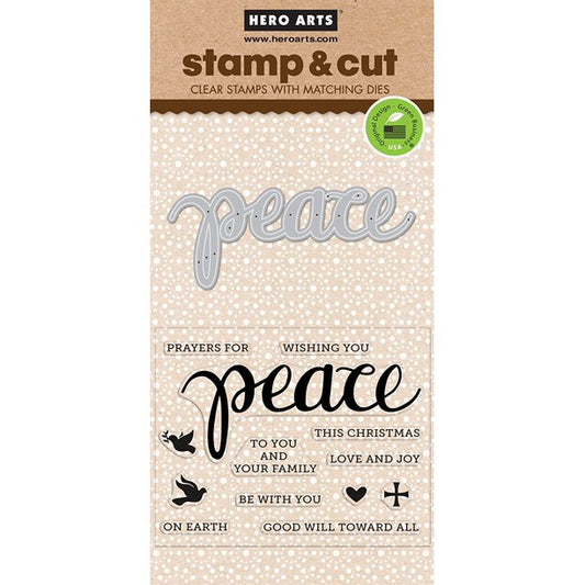 H A PEACE STAMP & CUTS