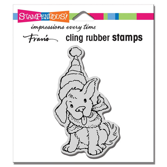 STA CLING SCARF PUPPY STAMP