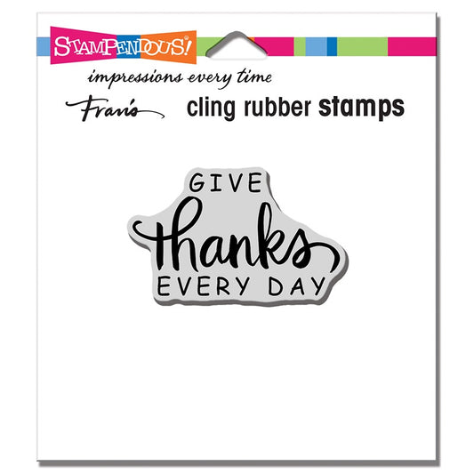 STA CLING DAILY THANKS STAMP