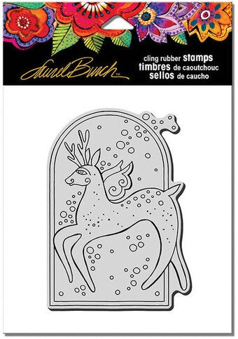 STA CLING REINDEER SPIRIT STAMP