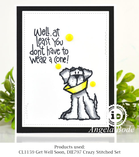 IO CLEAR GET WELL SOON STAMP SET