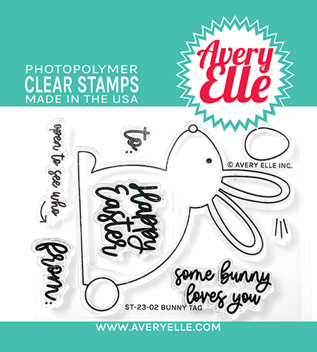 AE BUNNY TAG CLEAR STAMP SET