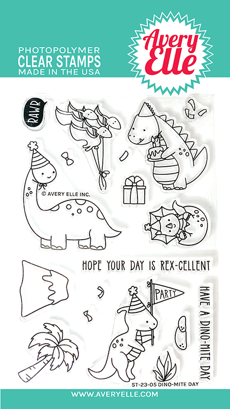 AE DINO-MITE DAY STAMP SET