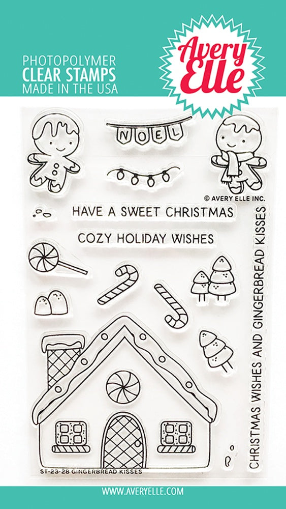 AE GINGERBREAD KISSES CLEAR STAMPS