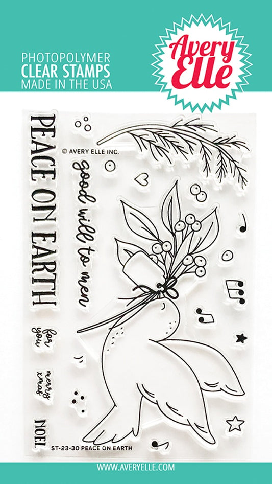 AE PEACE ON EARTH CLEAR STAMP SET