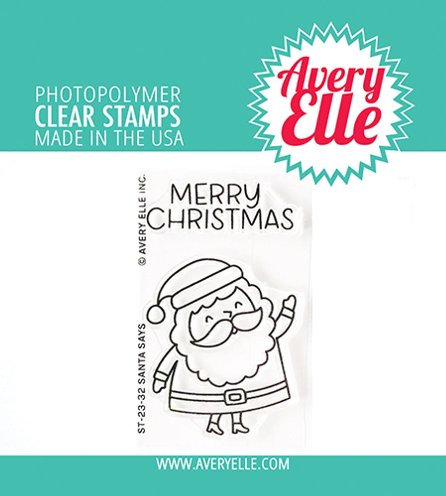 AE SANTA SAYS CLEAR STAMPS