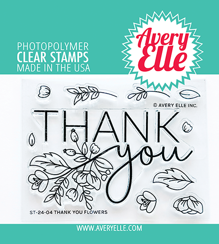 AE THANK YOU FLOWERS STAMP SET