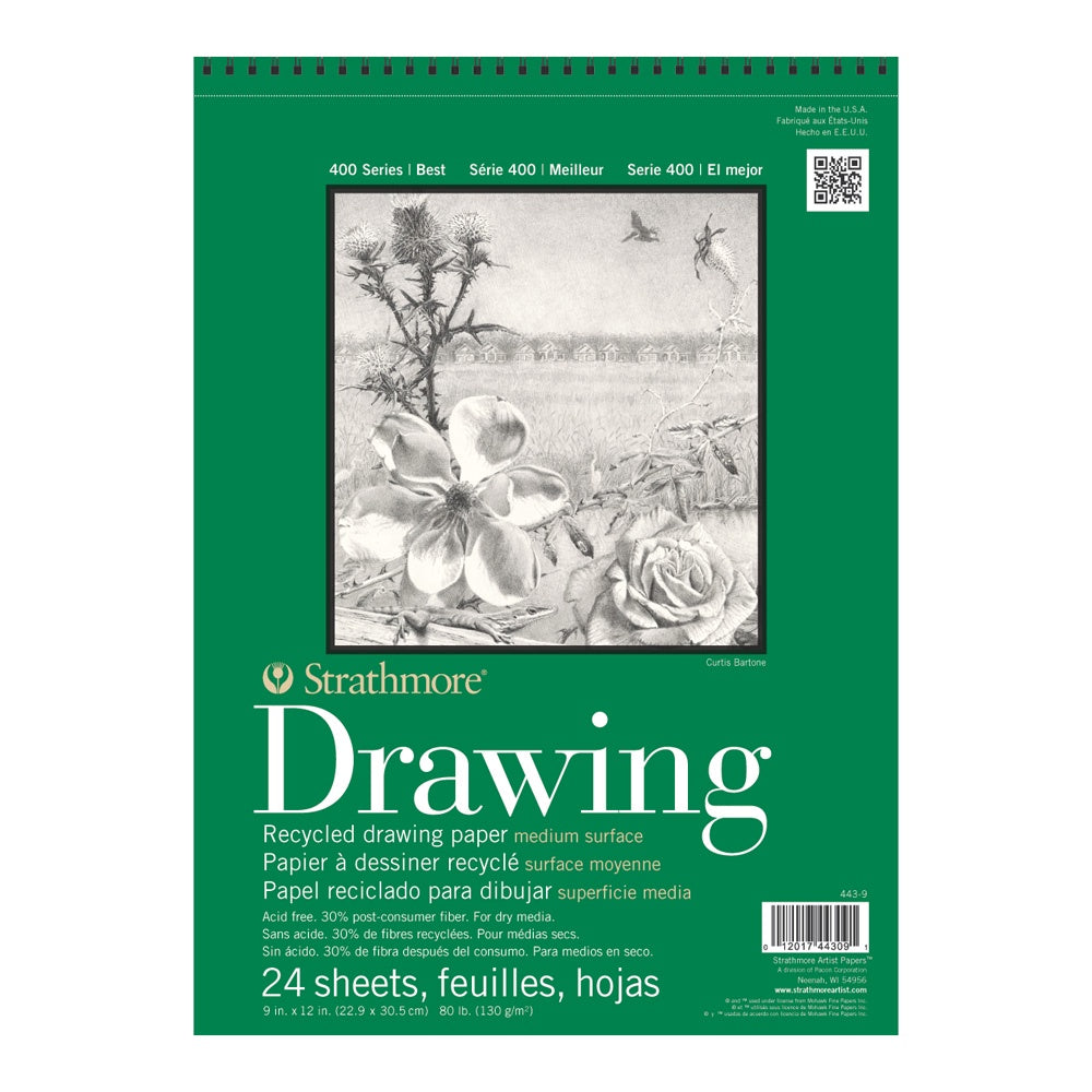 RECYCLED DRAWING PAD 9X12