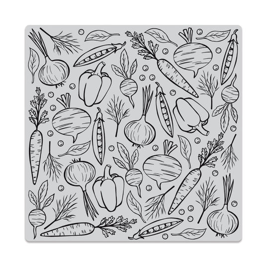 H A VEGGIE MEDLEY 6X6 CLING STAMP