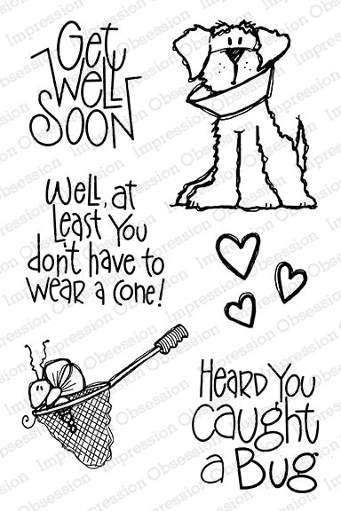 IO CLEAR GET WELL SOON STAMP SET