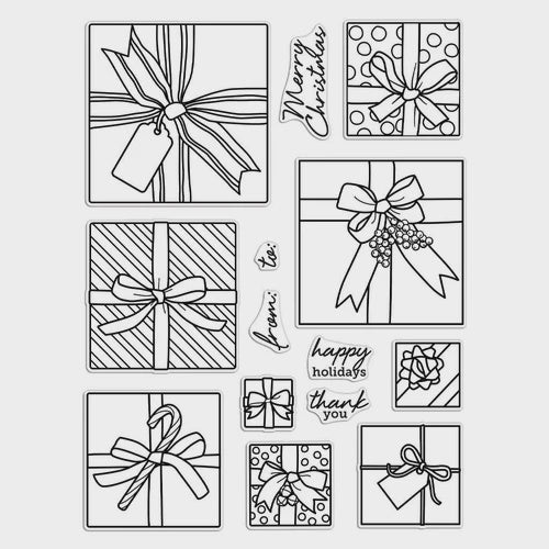 H A GIFT PEEK-A-BOO INFINITY PARTS CLEAR STAMP SET