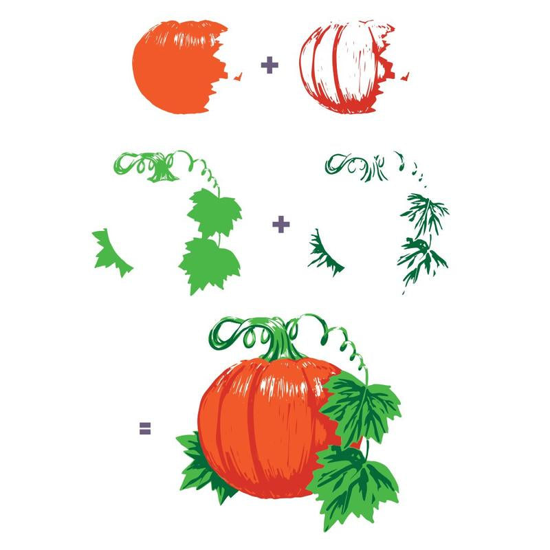 H A COLOR LAYERING PUMPKIN CLEAR STAMP SET