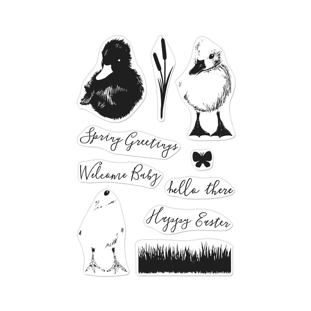 H A COLOR LAYERING DUCKLING CLEAR STAMP SET