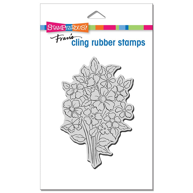 STA CLING BOUQUET BLOOMS STAMP