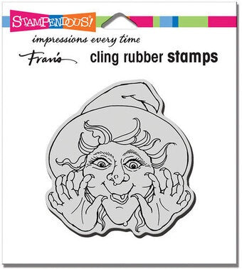 STA CLING SURPRISE WITCH STAMP