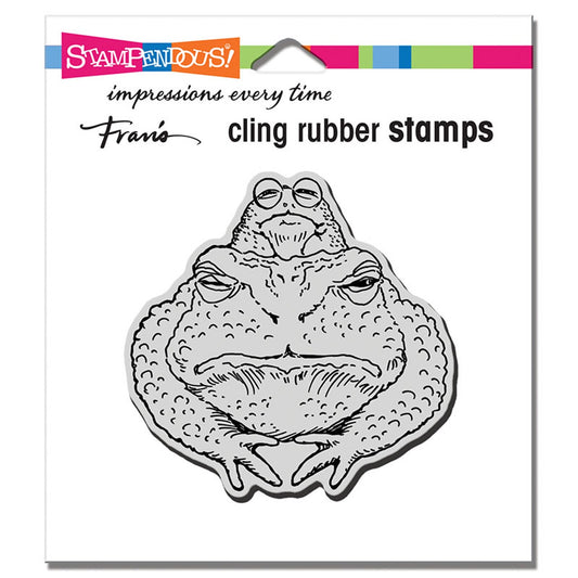 STA CLING TOAD TWOSOME STAMP