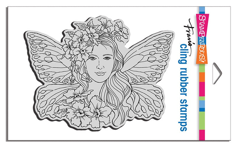 STA CLING FAIRY WINGS STAMP