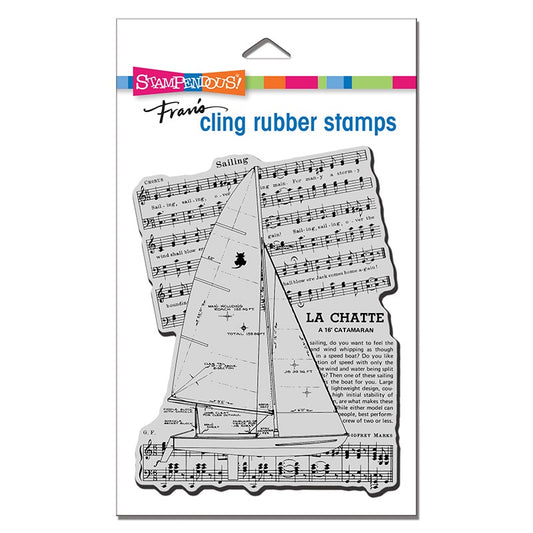 STA CLING CATAMARAN SAIL STAMP