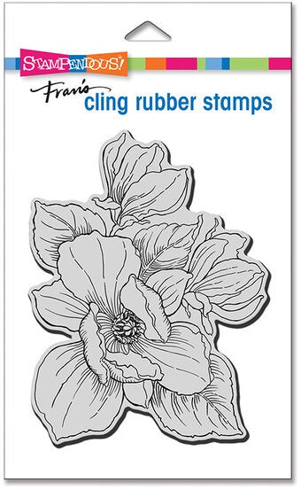 STA PINK MAGNOLIA CLING STAMP