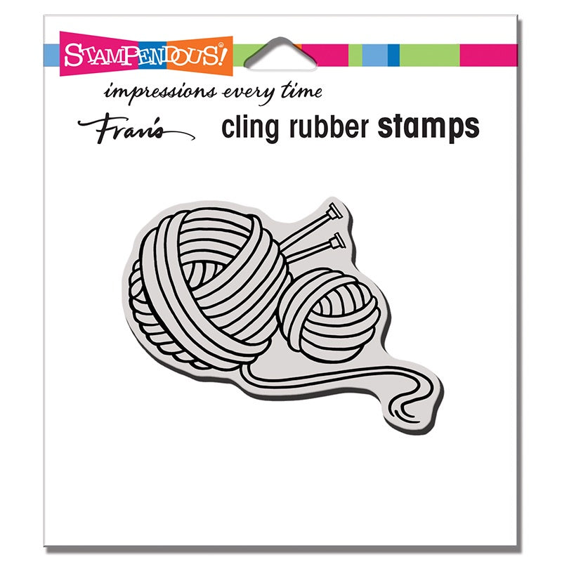 STA CLING YARN BALLS STAMP