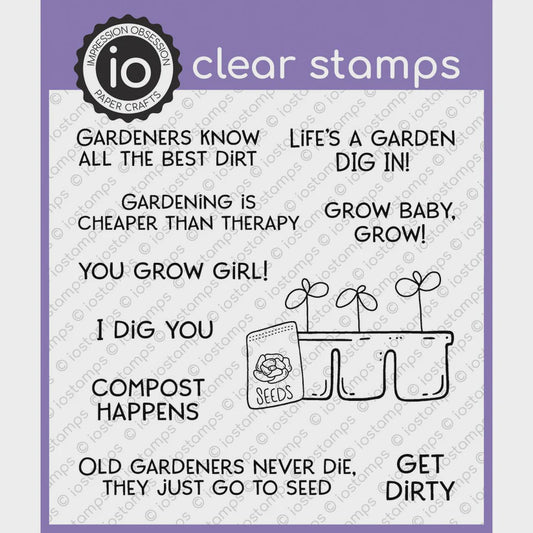 IO CLEAR GARDEN SMILES STAMP SET