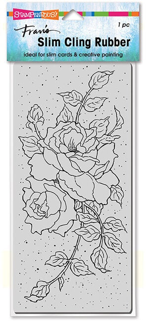 ASTA CLING SLIM ROSE TENDRILS STAMP