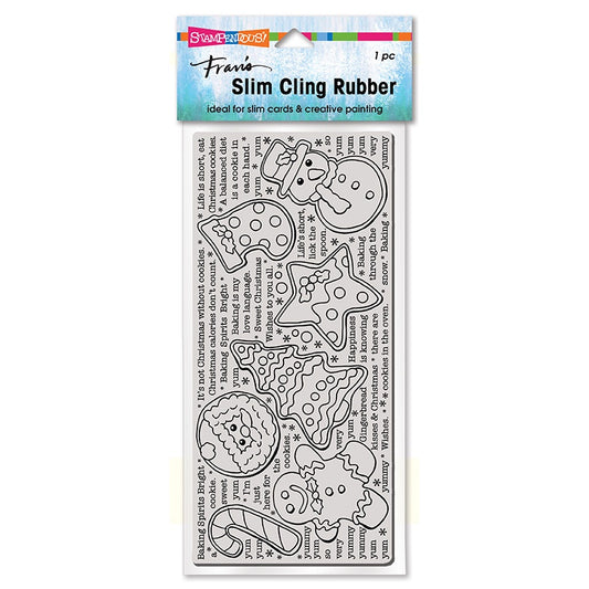 STA CLING SLIM HOLIDAY COOKIES STAMP