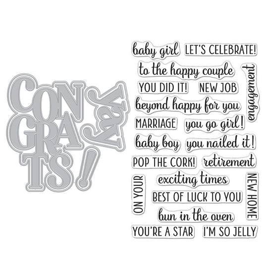 H A CONGRATS & YAY STAMP & CUT XL SET