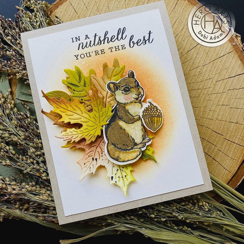 H A COLOR LAYERING CHIPMUNK CLEAR STAMP SET